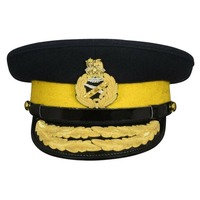 Casquette de sport et de voyage unisexe pour adultes, faite à la main, personnalisable, de haute qualité, style européen et américain, pour toutes les saisons, modèle Officer Peak