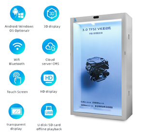LCD kỹ thuật số tương tác 3D Holographic hộp hiển thị với màn hình cảm ứng cho các cửa hàng bán lẻ sân bay thang máy giáo dục sử dụng trong nhà - Product Image 5