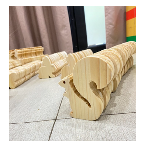 Jouet animalier en bois fait main, design en bois naturel pour la décoration de la chambre d'enfant, ensemble cadeau et divertissement éducatif, fabriqué au Vietnam - Product Image 3