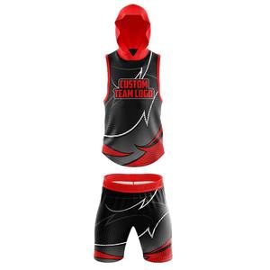 Conjuntos de Uniformes de Fútbol Americano con Capucha 7v7, Personalizados, 100% Poliéster, Transpirables, Impresión por Transferencia de Calor, Anti-UV, Sin Mangas, Unisex, para Adultos - Product Image 4