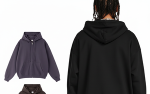 เสื้อฮู้ดดี้แบบสวมหัว ยูนิเซ็กซ์ คุณภาพสูง ผ้าฝ้าย 100% ซักแล้ว ระบายอากาศได้ดี มีซิป แขนยาว ทรงโอเวอร์ไซส์ สไตล์ลำลอง มีเชือกผูก สำหรับฤดูหนาว น้ำหนัก 440 กรัม - Product Image 4