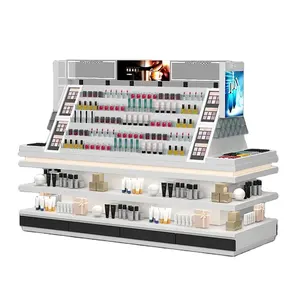 Kosmetik-Hautpflegeprodukte-Vorführschrank hochwertiger Farbpräsentationsständer Nakajima Schönheits-Makeup-Stand Sammlungsladen Shop