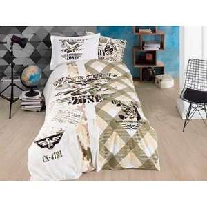 Ensemble de housse de couette en popeline simple Hobby Sky Force Green-Accessoire de chambre élégant et élégant - Product Image 1