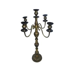 เชิงเทียน 5 แขน ชุบเงิน สำหรับตกแต่ง งานคริสต์มาส สไตล์โบราณ สำหรับเทียนทีไลท์ - Product Image 3