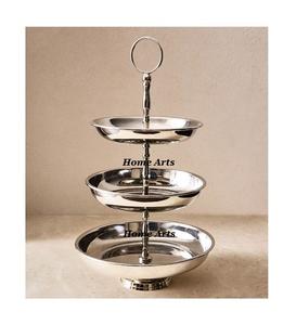 Soporte de pastel de acero inoxidable de nuevo diseño Soporte de aperitivos de postre de forma redonda de calidad superior a precios asequibles - Product Image 6