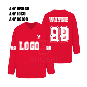 2025 Confortable Respirant Imperméable 100% Polyester Couleur personnalisée Nom de l'équipe personnalisé Prix bas Vente chaude Logo personnalisé Hockey sur glace - Product Image 2