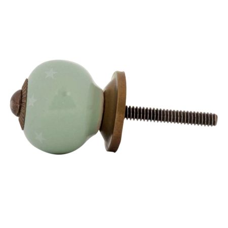 Sage Green Ceramic Kitchen Cabinet Knobs - 2.54 cm Dresser Pulls for Modern  Furniture, Bulk Drawer Hardware