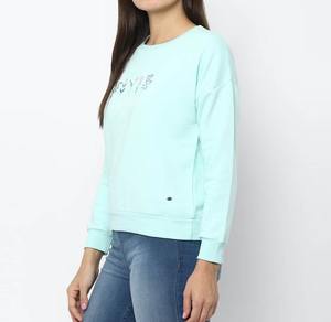 Sudadera de manga larga sublimada con logotipo personalizado para niñas Sudadera de mujer de tejido de punto de invierno de nuevo diseño - Product Image 6