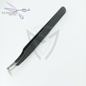 Pinzas de pestañas de Punta lisa de precisión recubiertas de polvo de Color personalizado de acero inoxidable profesional OEM al por mayor para uso en salón de belleza - Product Image 4
