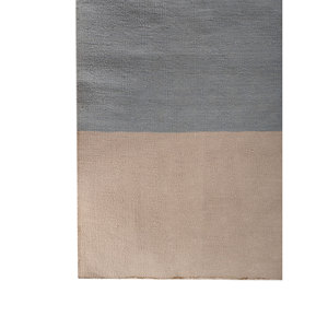 Tapis rectangulaire en polyester Indusbar DPH-2301 10mm à rayures abstraites, idéal pour couloir et sol de maison, aspect jute - Product Image 4