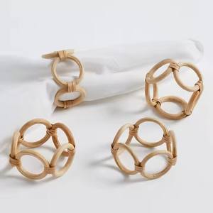 Anillo de servilleta de ratán venta natural creativa al por mayor/anillo de servilleta de ratán hecho en Vietnam por DHT Handicraft - Product Image 4