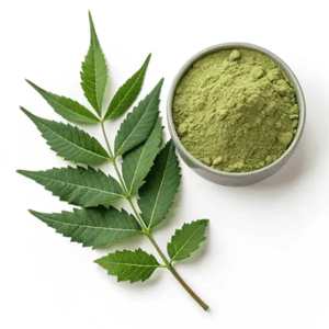 Poudre de Neem pour gommage naturel du visage et exfoliant doux pour la peau, polissage ayurvédique biologique pour un teint radieux sans imperfections - Product Image 2