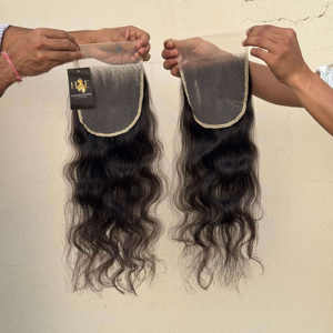 13x4 13x6 HD perruques frontales en dentelle fine cheveux humains pré-plumés 13x4 vague profonde cheveux bouclés cheveux humains indiens bruts pour les femmes noires - Product Image 1