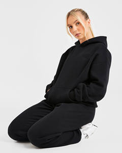 Tout nouveau design personnalisé de haute qualité couleur noire sweats à capuche pour femmes et survêtement vêtements d'entraînement de gymnastique pantalons pour femmes - Product Image 6