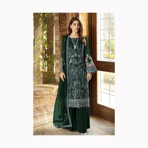 Vestidos de fiesta elegantes para ocasiones festivas Estilo pakistaní e indio Hecho de ropa de novia de seda y ropa de fiesta - Product Image 4