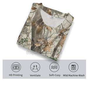 Camisetas con Estampado de Camuflaje de la Selva, Estilo Urbano, Mezcla de Algodón Informal para Hombre, Camisetas con Estampado de la Selva - Product Image 6