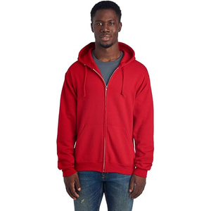 Relaxed zipper hoodie minimalist design solid tone thick knit interior gentle comfort for sale - Product Image 1