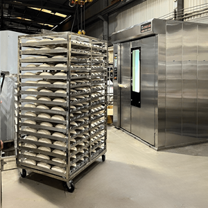 Four rotatif facile à utiliser à 24 plateaux avec certificat Iso Altuntop Trolley 30Kw/H Four à pizza commercial à gaz Kien An Manufacturer - Product Image 5