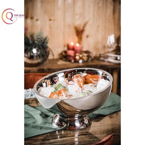 Cubo de hielo de acero inoxidable, Enfriador de champán y vino para bares y fiestas, cubo enfriador de Color plateado y soporte, suministro de gran tamaño - Product Image 2