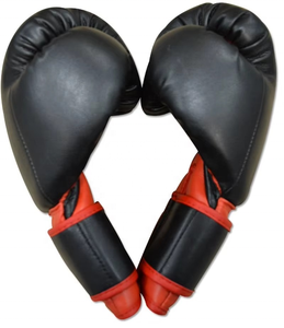 Guantes de boxeo de cuero sintético de alta calidad para niños con empuñaduras para entrenamiento al aire libre - Product Image 2
