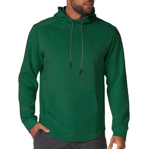 Pull d'Hiver 100% Coton Noir pour Homme Imprimé Personnalisé Motif Solide Brodé à Capuche avec Polaire Teinte Unie - Product Image 1