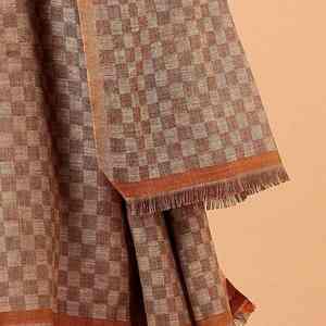 Men Soft <b>Wool</b> <b>Shawl</b> Breathable 300g Winter Warm Traditional Solid Color Office Wear Wrap - Product Image 3