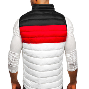 Chalecos personalizados para hombre, chaqueta cálida de invierno con cuello levantado, transpirable, ligera, sin mangas, chalecos, chaleco, chaqueta con servicio OEM - Product Image 2