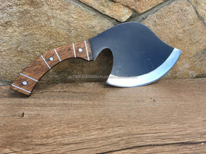 Cuchillos de carnicero de Damasco directos de fábrica, cuchillo de cocina de acero de Damasco más vendido con mango de madera - Product Image 2