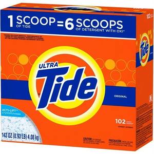 Détergent à lessive en poudre au parfum ultra original Tide, 102 lessives, 143 oz - Product Image 5