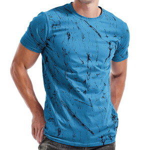 Nouveauté T-shirt pour homme en coton 100% tissé imprimé par sublimation - Durable, séchage rapide, respirant, écologique, motif floral décontracté - Product Image 1