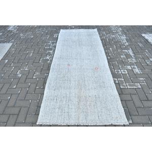 3.3x8.5 ft <b>Runner</b> Turkish <b>Rug</b>, Gray Southwestern Vintage <b>Rug</b> - Product Image 1