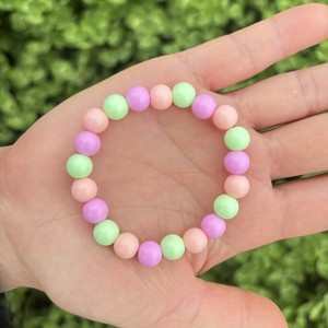 <span class=keywords><strong>Bracelet</strong></span> en résine en forme de boule pour enfants PFT, cadeau pour filles, design floral - Product Image 3