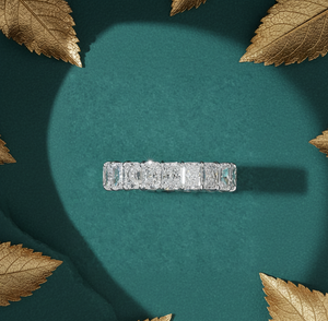 Aniva Jewels - Anillo de Eternidad de Oro de 14K con Diamante Cultivado en Laboratorio, Corte Brillante Redondo, Certificado IGI, Estilo Étnico para Mujer - Product Image 3