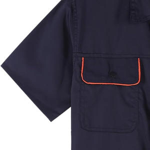 Camisa de trabajo cómoda para hombre con logotipo personalizado Bordado Impresión de manga corta Uniforme de oficina duradero Proveedor de fábrica OEM - Product Image 4