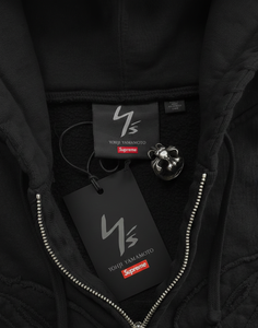 เสื้อฮู้ดดี้ซิปแฟชั่น วัสดุคุณภาพสูง พร้อมป้ายแท็ก การ์ด ป้ายปัก และงานสกรีน รับผลิตตามสั่งจากโรงงานโดยตรง (OEM) - Product Image 3