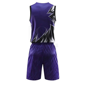 Uniforme de basket-ball pour hommes avec short en jersey, vêtements de sport légers et durables, idéal pour les joueurs professionnels et les athlètes adultes - Product Image 3