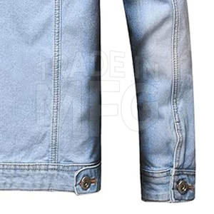 Chaqueta vaquera para hombre con estampado de logotipo personalizado de alta calidad, talla grande XL, tela de temporada de invierno, paquete individual - Product Image 6