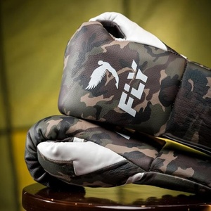 Guantes de Boxeo Profesionales Personalizados con Logotipo, de Alta Calidad, Cuero Genuino, Cierre con Cordones, Protección UV, Más Vendidos - Product Image 1
