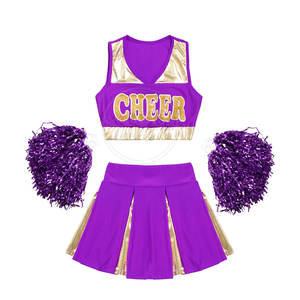Uniforme de cheerleading de qualité de la meilleure qualité uniforme de cheerleading de couleur unie légère pour l'adulte - Product Image 3