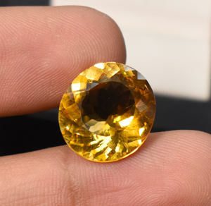 Lab Dark Yellow Sapphire Oval <b>Gemstone</b> 11.25 Cts Flawless Deep Golden Sapphire 18X16.5 mm <b>Loose</b> <b>Gemstone</b> For Jewelry Makings - Product Image 5