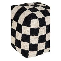 Pouf en coton pur fait main, tufté à la main, antistatique, simplicité moderne, ottoman de designer haut de gamme, décoration pour salon, chambre à coucher, mariage