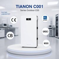 Аккумулятор LiFePO4 16 кВт·ч 51.2В для солнечных батарей, домашний накопитель энергии, разряд 10 кВт, гибридная сеть, IP65, CAN BMS, экономия электроэнергии