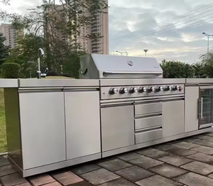 Mobili da Cucina per Esterni Resistenti alle Intemperie, Griglie per Barbecue da Esterno di Alta Qualità, Cucina da Esterno in Acciaio Inossidabile - Product Image 1