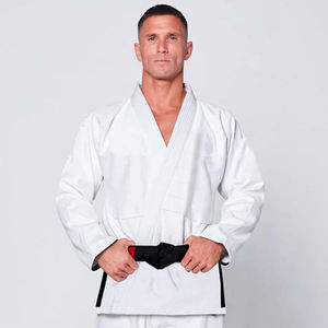 Uniforme de Jiu Jitsu Blanco, Kimono de Artes Marciales de Algodón Elástico Premium, Costuras Reforzadas, Conjuntos de Traje de Entrenamiento para Adultos Unisex - Product Image 2
