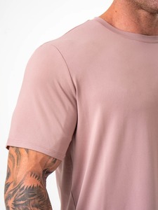 Camiseta de hombro caído hecha a medida de alta calidad para hombre 100% algodón logotipo impreso personalizado camiseta de corte holgado de gran tamaño de peso pesado - Product Image 3