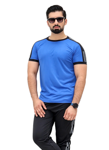 Conjunto de chándal de dos piezas para hombre, camiseta de manga corta y pantalones cortos para gimnasio, correr, entrenamiento físico, ropa deportiva informal de verano - Product Image 3