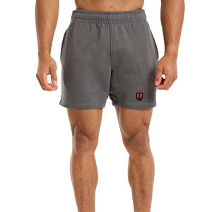 Short de sport athlétique personnalisé pour hommes avec poches zippées Hot Summer Polyester Cotton Fitness Jogger Workout Solid Printed Casual - Product Image 2