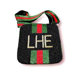 กระเป๋าโท้ทปักเลื่อมงานทำมือสำหรับผู้หญิงใหม่สไตล์วินเทจแฟชั่นกระเป๋าโท้ทหนังปักลายโซ่ล็อคด้วยกระดุม - Product Image 1