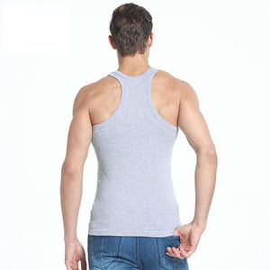 2025 camiseta sin mangas 100% poliéster gimnasio en blanco para hombre cómodo fácil de usar camisetas sin mangas lavables de secado rápido gran variedad de camisetas sin mangas para hombre - Product Image 5