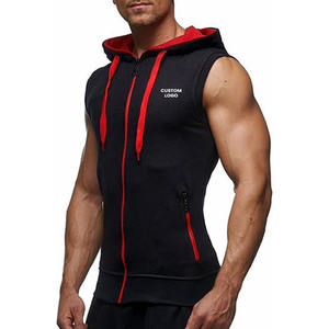 Men's Bodybuilding Sleeveless <b>Hoodie</b> <b>Gym</b> Tank Top Latest Style Fully Customization Men Wear Hoodies - Product Image 2